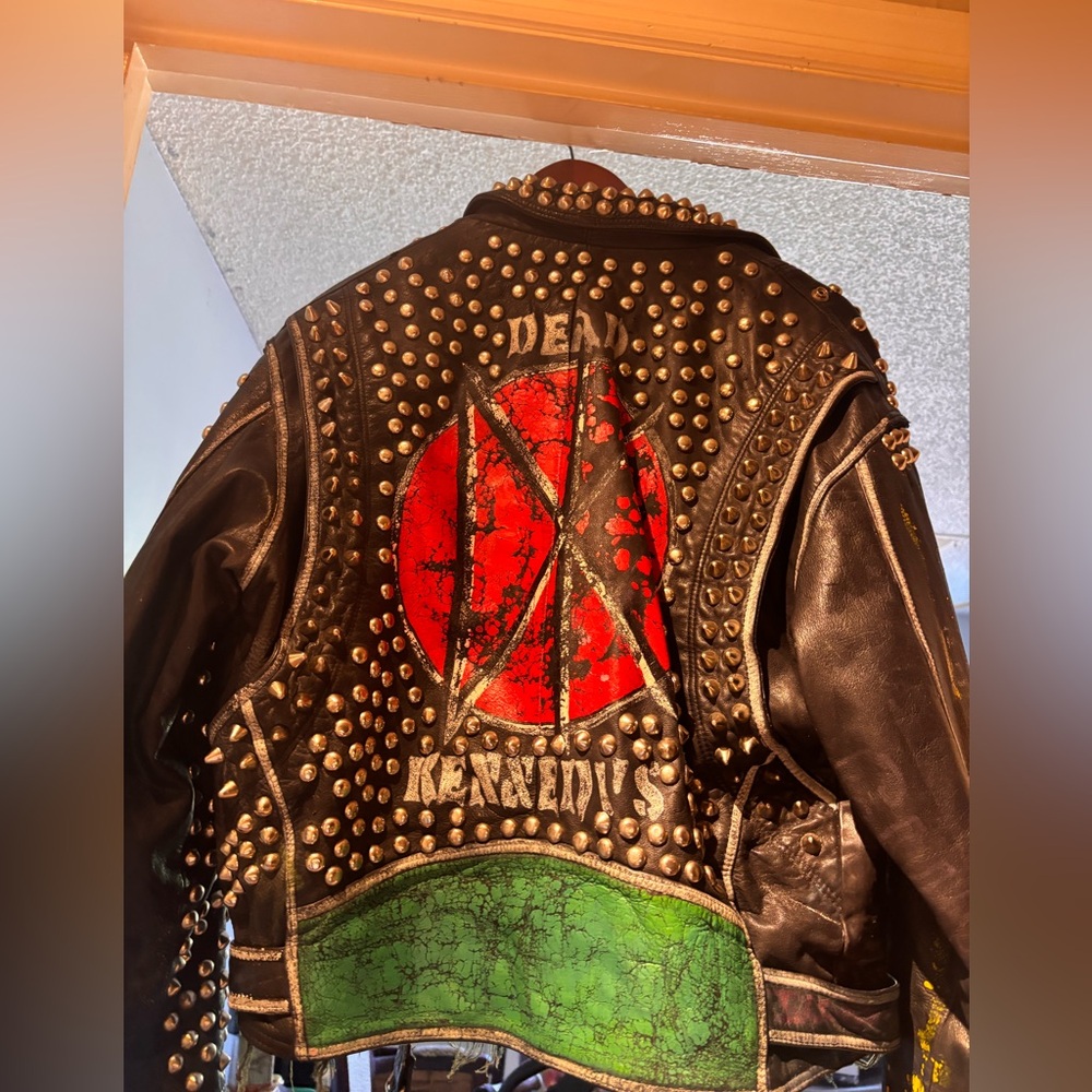 Studded Black Leather Jacket